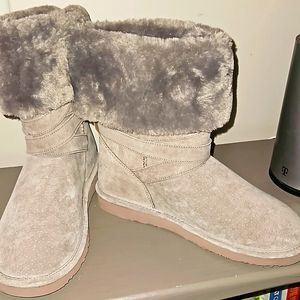 LAMO NEW FUR BOOTS sz 9/10 Gray